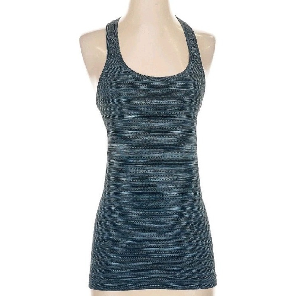 Lululemon Womens 4 Swiftly Tech Racerback Tank Top Heathered Running Workout